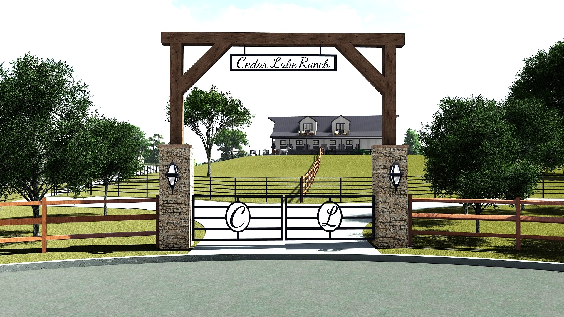 CL FRONT 1 Custom home design portfolio equestrian estate